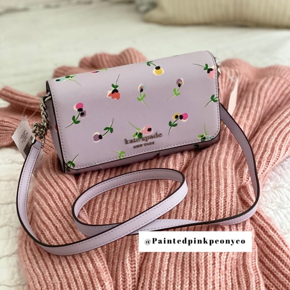 🆕 KATE SPADE | Lilac Purse Cameron Wildflower Ditsy - Picture 11 of 12